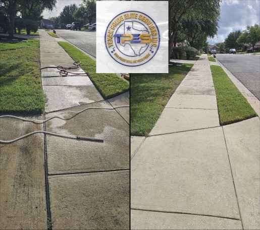 Pressure Washed concrete